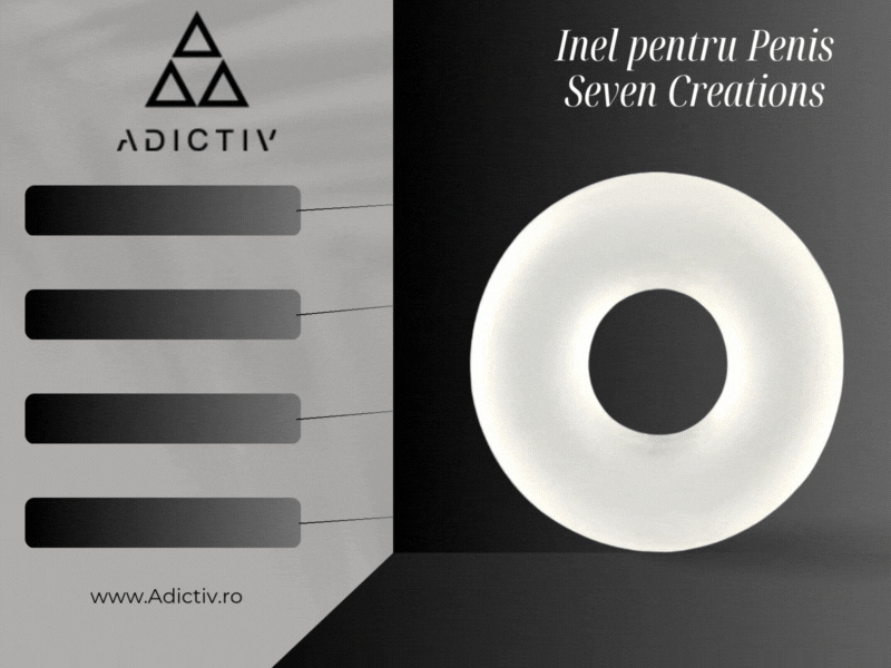 Inel pentru Penis, Seven Creations, din Silicon Transparent, Flexibil si Rezistent la Apa [1]