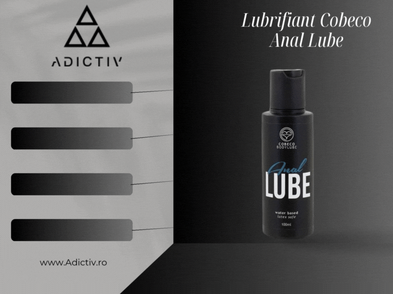 Lubrifiant Cobeco Anal Lube pe Baza de Apa, 100 ml, pentru Confort si Placere Anala [1]