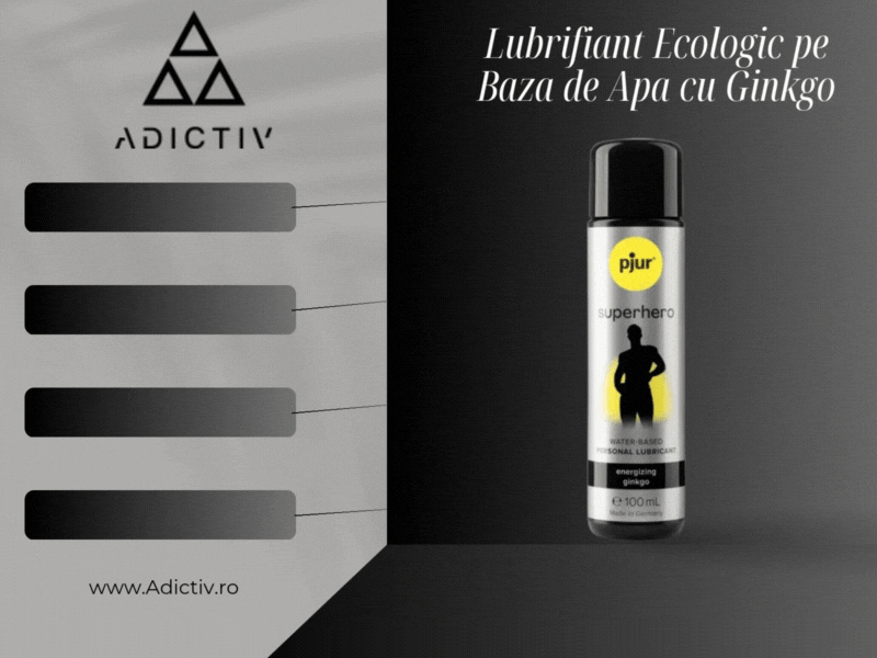 Lubrifiant Ecologic pe Baza de Apa cu Ginkgo Pjur Retardant pentru Relatii Mai Lungi 100 ml [1]