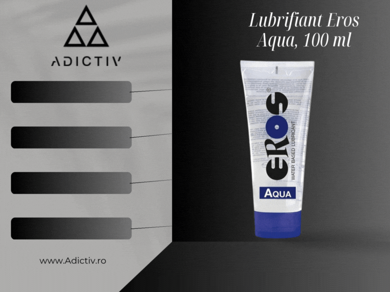 Lubrifiant Eros Aqua pe Baza de Apa 100 ml – Hidratare si Alunecare Superioara [1]
