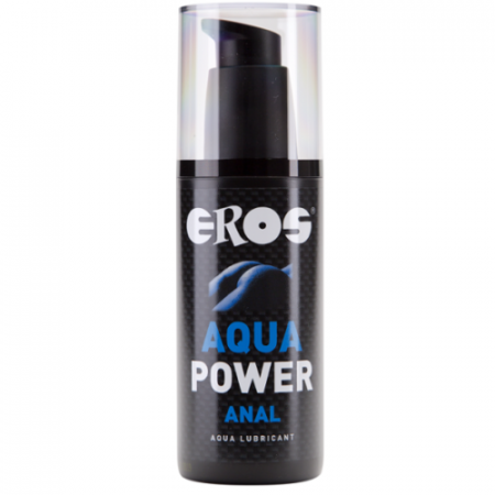 Lubrifianti - Lubrifiant Eros Aqua Power Anal pe Baza de Apa, 125 ml, Formula Densa pentru Lubrifiere Anala de Lungă Durata