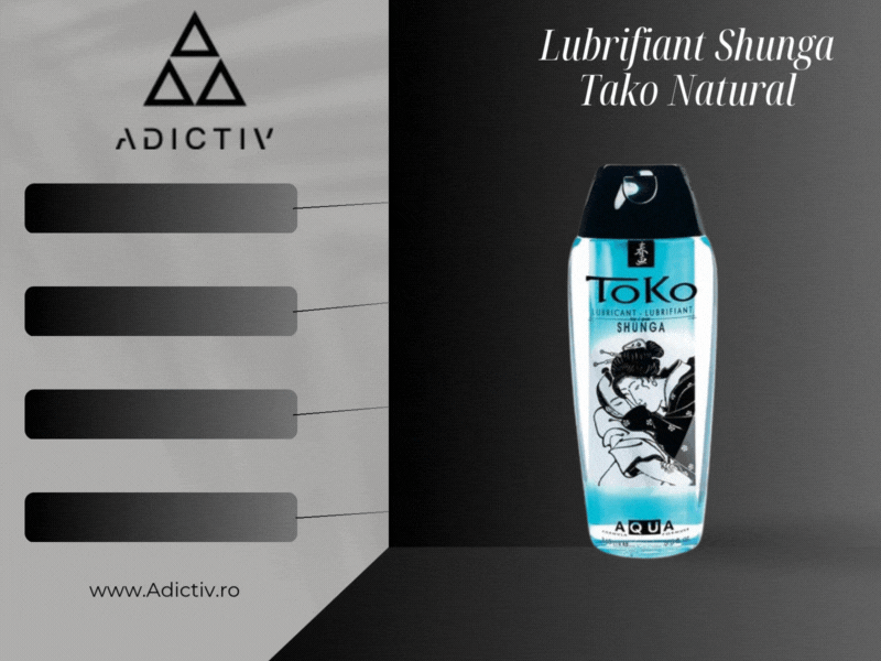 Lubrifiant Shunga Tako Natural, pe Baza de Apa, 165 ml – Intensifica Placerea Intima [1]