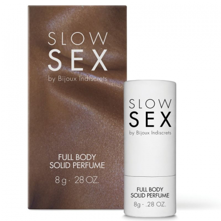 Parfumuri cu feromoni - Parfum Solid Bijoux Slow Sex, pentru Corp, Aroma Cocos, Compatibil Zone Intime, 8 gr