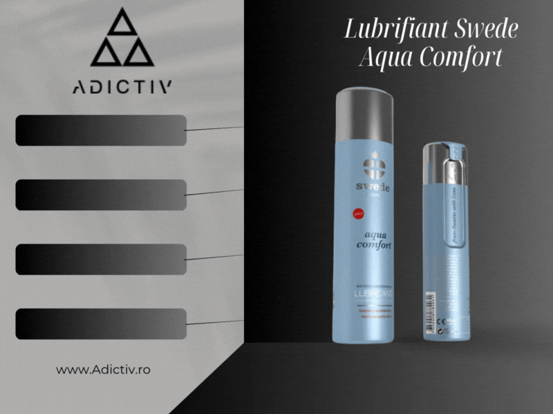 Lubrifiant Swede Aqua Comfort, 60 ml, Lubrifiere de Lunga Durata pe Baza de Apa, pH Echilibrat [1]