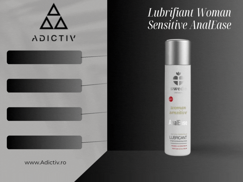 Lubrifiant Woman Sensitive AnalEase cu Aloe Vera și Musetel, 60 ml - Experienta Anala Delicata [1]
