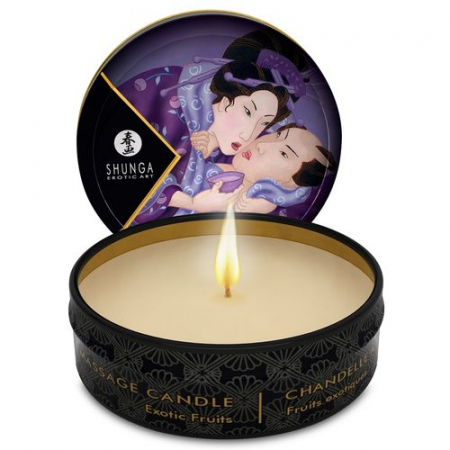Masaj erotic - Lumanare pentru Masaj Shunga cu Aroma de Fructe Exotice, Ulei Cald pentru Masaj Senzual, 30 ml