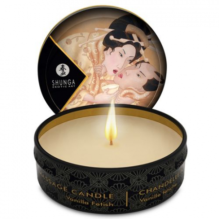 Masaj erotic - Lumanare pentru Masaj Shunga cu Aroma de Vanilie, Ulei Cald pentru Masaj Senzual, 30 ml