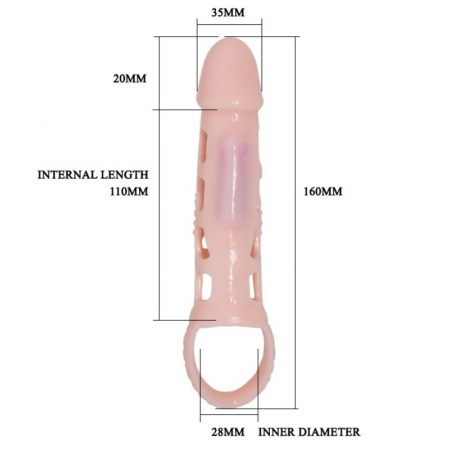 Manson Extensor pentru Penis cu Vibratie si Strap pentru Testicule - Pretty Love [7]