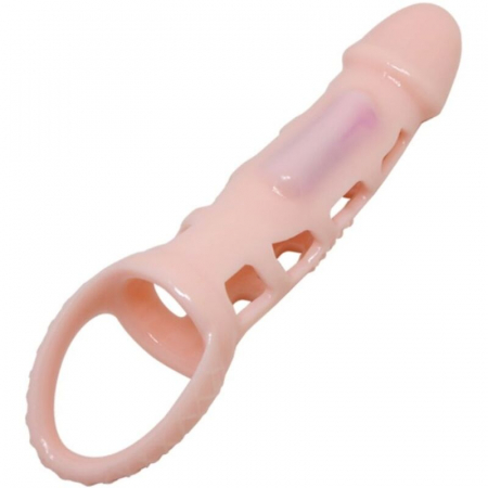 Manson Extensor pentru Penis cu Vibratie si Strap pentru Testicule - Pretty Love [2]