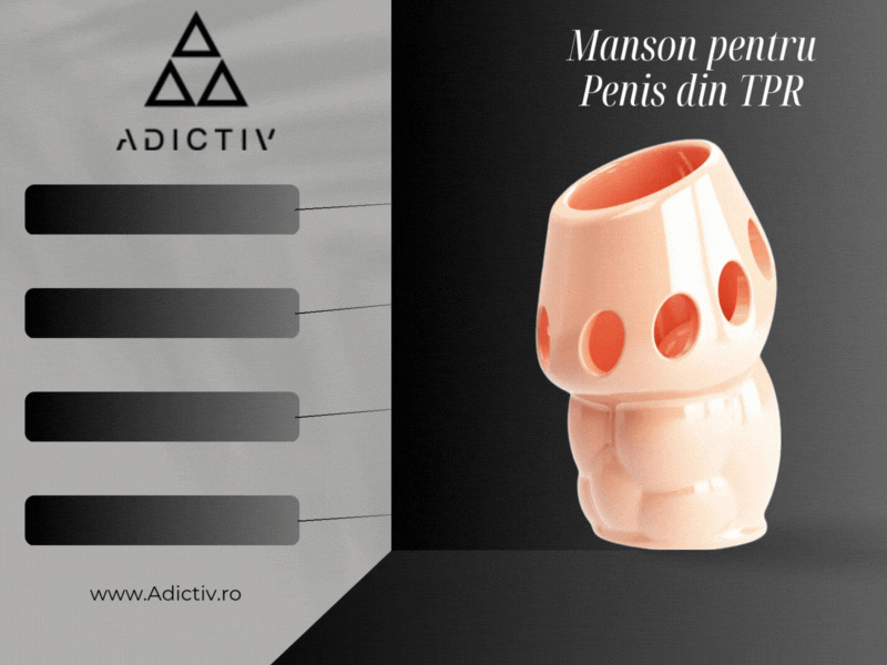 Manson pentru Penis din TPR, Culoare Naturala, pentru Rezistenta si Performanta Imbunatatita [1]
