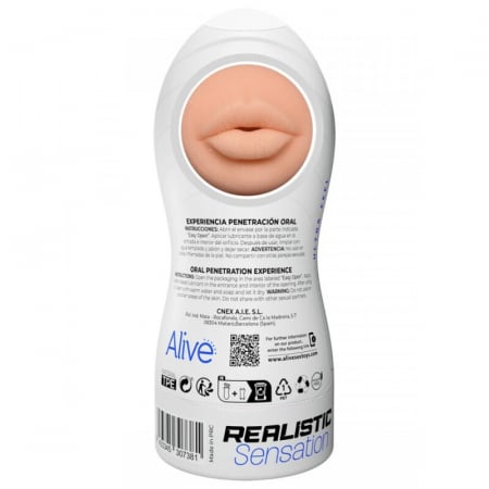 Masturbator Alive Flex Realist Gura, Marime L, 19 x 7,8 cm, din TPE Ultra Moale [4]