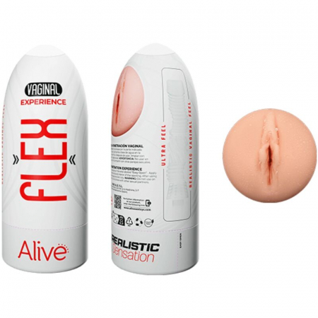 Masturbatoare - Masturbator Alive Flex Realist Vagin, Marime M, 16 cm, din TPE