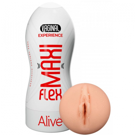 Masturbatoare - Masturbator Alive Flex Realist Vagin, Marime L, 19 x 7,8 cm, din TPE