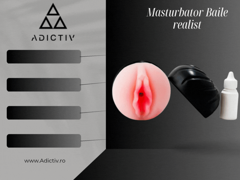 Masturbator Baile realist, tip vagin, din TPR Ciberskin, texturat, cu capac de protecție [1]