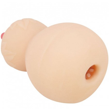 Masturbator Crazy Bull Calabash, în Forma de San, 15 cm, din TPR, Culoare Natur [6]