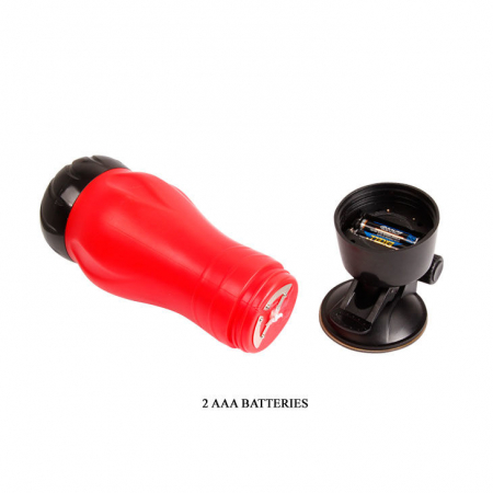 Masturbator Realist Crazy Bull Flora, 12 Moduri de Vibratii, Ventuza Puternica, 28,3 cm [8]