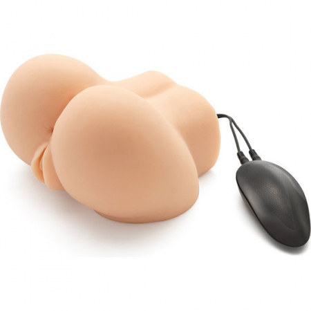 Masturbatoare - Masturbator Realist Act Hot Honey Rider Vagin si Anus cu Vibratii – Placere Intensa, Dimensiuni 16.5x15x10.5 cm