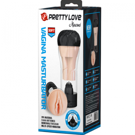 Masturbator Pretty Love Naomi cu Vibratie - Design Realist si Compact [10]