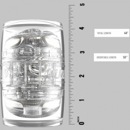 Masturbator Dublu Fleshlight Quickshot Autumn Falls, cu Vagin si Anus, Transparent [6]