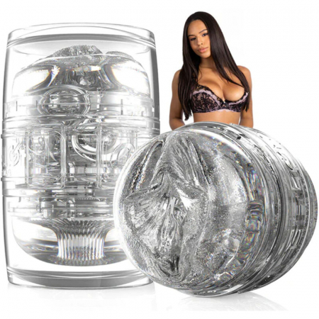 Masturbatoare - Masturbator Dublu Fleshlight Quickshot Autumn Falls, cu Vagin si Anus, Transparent