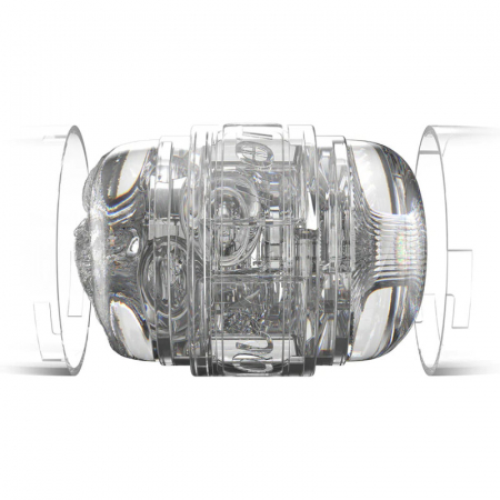 Masturbator Dublu Fleshlight Quickshot Autumn Falls, cu Vagin si Anus, Transparent [2]