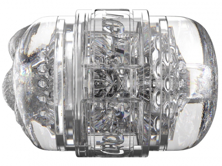 Masturbator Dublu Fleshlight Quickshot Stoya, Vagin și Anus, Transparent [8]