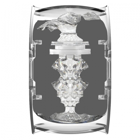 Masturbator Dublu Fleshlight Quickshot Stoya, Vagin și Anus, Transparent [6]