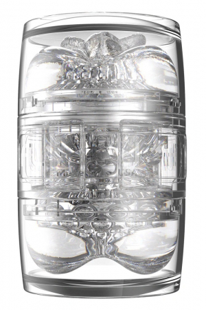 Masturbator Dublu Fleshlight Quickshot Stoya, Vagin și Anus, Transparent [9]