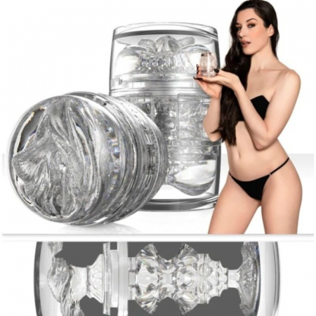 Masturbator Dublu Fleshlight Quickshot Stoya, Vagin și Anus, Transparent [2]
