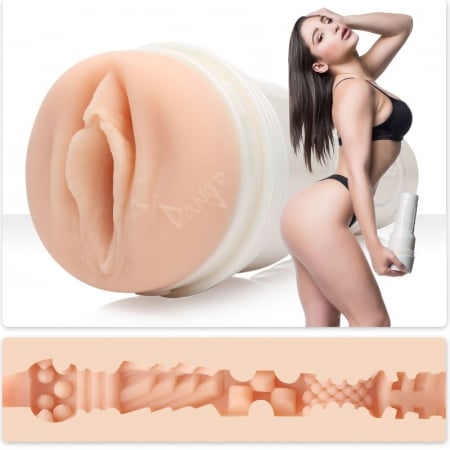 Masturbatoare - Masturbator Fleshlight Abella Danger, realist, din material Superskin, design vagin, culoare naturală