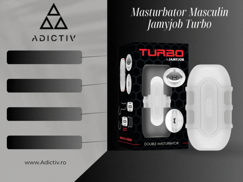 Masturbator Masculin Jamyjob Turbo cu Dubla Intrare – Vaginala și Orala, Material Realist [1]