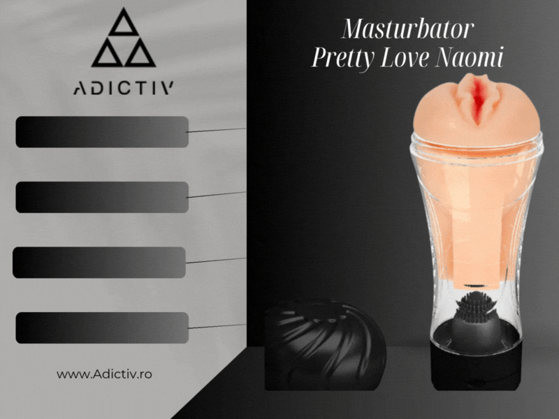 Masturbator Pretty Love Naomi cu Vibratie - Design Realist si Compact [1]