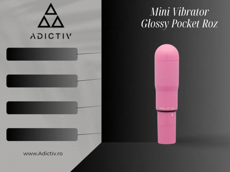 Mini Vibrator Glossy  Pocket Roz [1]
