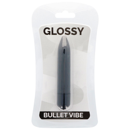 Mini Vibrator Glossy Thin Negru [3]