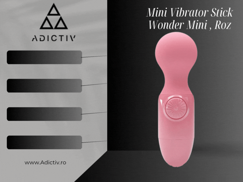 Mini Vibrator Stick Wonder Mini - Pretty Love, cu Vibratii Puternice [1]
