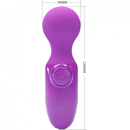 Mini Vibrator Wonder Stick - Pretty Love, cu Vibratii Puternice si Design Compact, Mov [5]