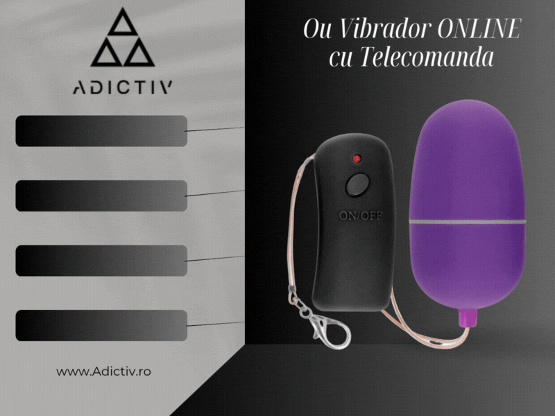 Ou Vibrador ONLINE cu Telecomanda – 10 Moduri Vibratie, Jucarie Discreta și Rezistenta la Apa [1]