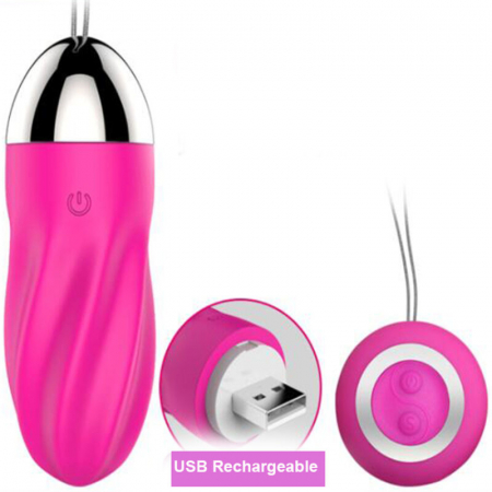Vibratoare - Ou Vibrator Armony Sweety, cu Vibratii, din Silicon Roz, cu Telecomanda