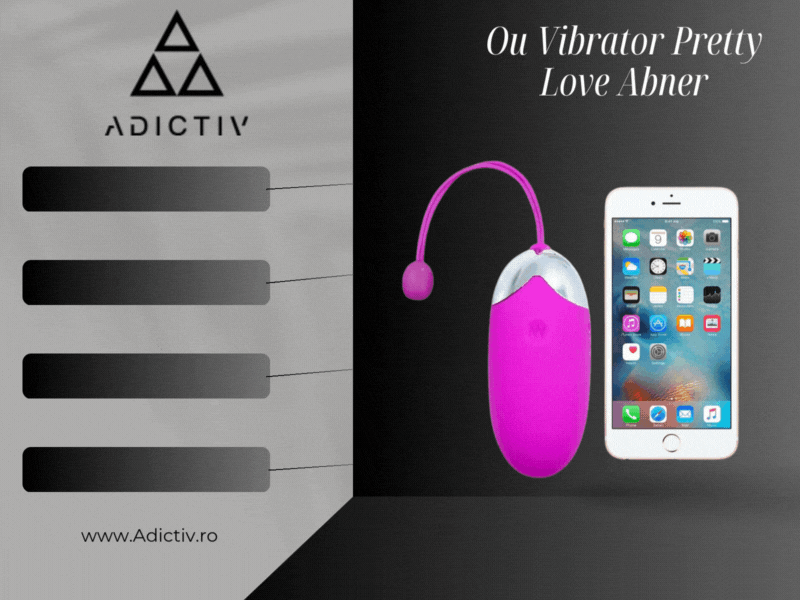 Ou Vibrator Pretty Love Abner, cu Control Bluetooth prin Smartphone, Placere Inovatoare si Discreta [1]