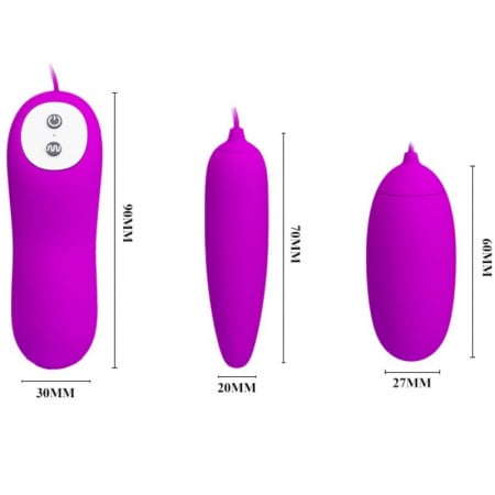 Ou vibrator Pretty Love Irma Dublu 12 Moduri de Vibratii [3]