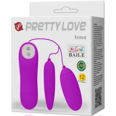 Ou vibrator Pretty Love Irma Dublu 12 Moduri de Vibratii [6]