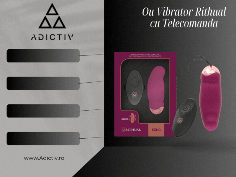Ou Vibrator Rithual cu Telecomanda si Functie de Rotatie – 10 Moduri de Vibratie, Design Impermeabil si Reincarcabil USB [1]