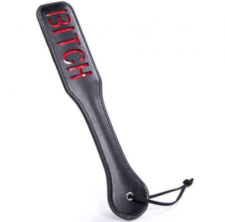 Fetish - Paleta Fetish Ohmama „Bitch” din PVC – Accesoriu BDSM de Calitate Premium, 32.6 cm