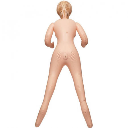 Papusa gonflabila Girl Next Door Love Doll de la CalExotics, din PVC, cu 3 orificii pentru placere variata [6]