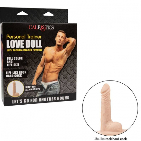 Papusa gonflabila Personal Trainer Love Doll de la CalExotics, din PVC, cu design realist si dong texturat [2]