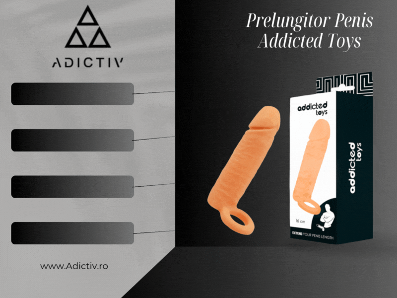 Prelungitor Penis Addicted Toys Natural 14 cm + 2.5 cm [1]