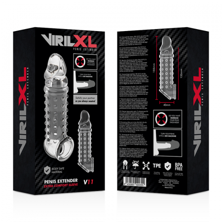 Prelungitor pentru Penis VirilXL Extension, Creste Grosimea si Placerea, Lungime 13,5 cm, Material TPE Moale [5]