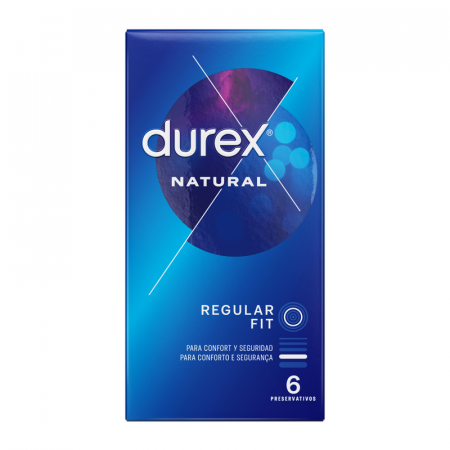 Prezervative Durex Natural Regular Fit Clasic, 54 mm, 6 Bucati – Confort si Protectie [2]
