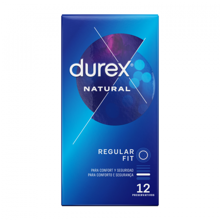 Prezervative Durex Natural Plus, Regular Fit, din Latex Natural, 54 mm, 12 bucati [2]
