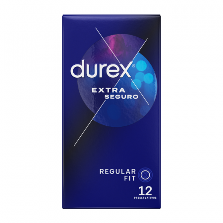 Prezervative Durex Extra Seguro, Regular Fit, din latex natural, 56 mm, 12 bucati [2]
